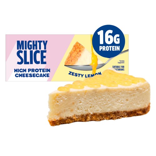 Mighty Slice High Protein Zesty Lemon Cheesecake