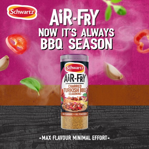 Schwartz Air Fryer Charred Turkish BBQ Seasoning Drum