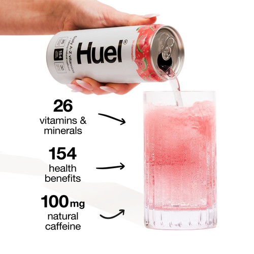 Huel Daily Vitamin Watermelon Sparkling Multivitamin Energy Drink