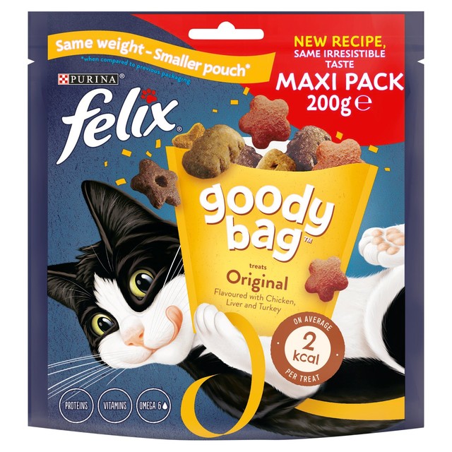 Felix Goody Bag Original Chicken Liver and Turkey Cat Treats 200g