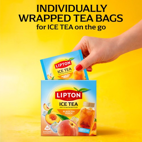 Lipton Iced Tea Cold Brew Peach Fruit Tea Bags