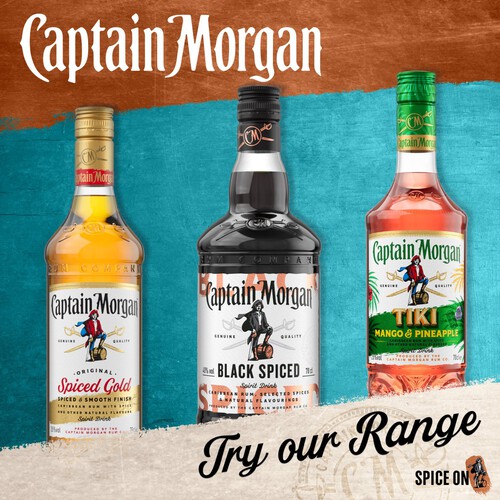 Captain Morgan Tiki Pineapple and Mango Rum Based Spirit Drink Ocado