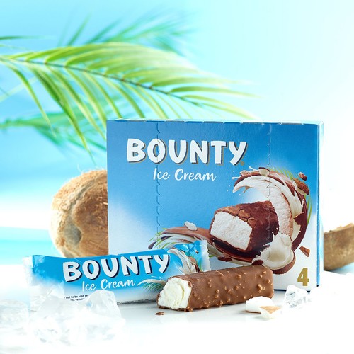Bounty Ice Cream Bar 4 Pack