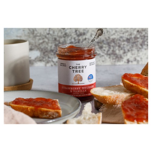 The Cherry Tree Strawberry, Rhubarb & Vanilla Extra Jam