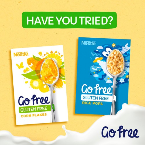 Go Free Gluten Free Honeynut Flakes Breakfast Cereal