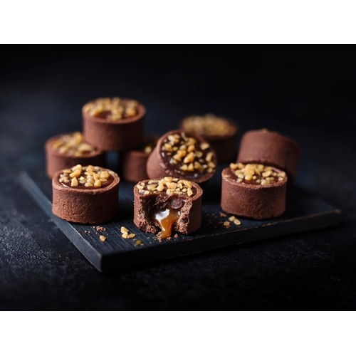 M&S Mini Chocolate & Guerande sea salt caramel tarts