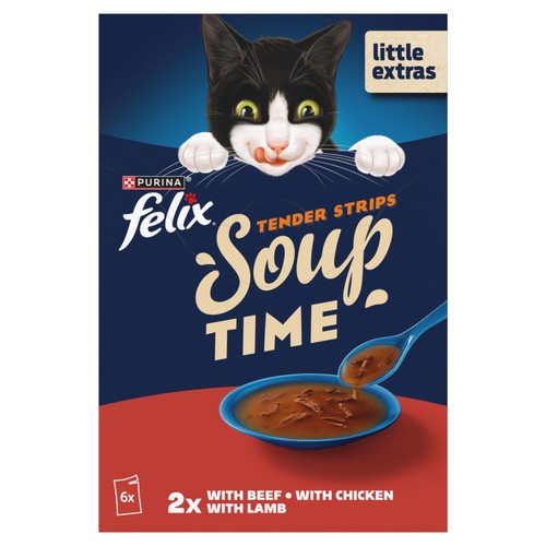 Felix Soup Tender Strips Farm Selection Wet Cat Food