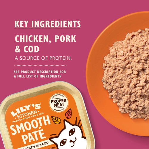 Lily's Kitchen Cat Smooth Chicken & Cod Pate