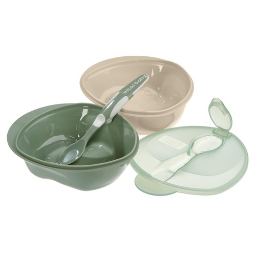 Vital Baby Nourish Scoop Feeding Set 2pk - natural moss