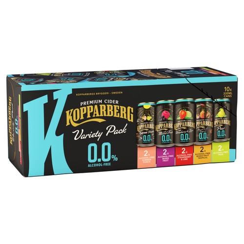 Kopparberg Alcohol Free Cider Variety 10x330ml