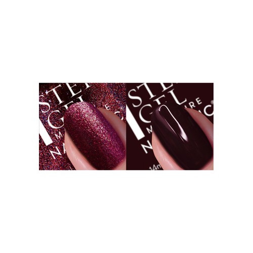 Nails.INC Cherry Noir Nail Polish Duo
