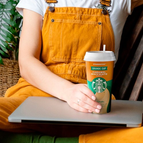 Starbucks Grande Caramel Macchiato Iced Coffee