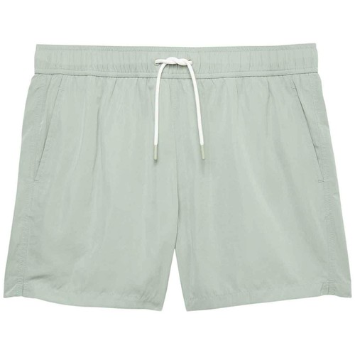 M&S Mens Quick Dry Plain Swim Shorts, 'L 'Medium, Pistachio