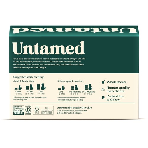Untamed Chicken Selection Box in Gravy Cat Food