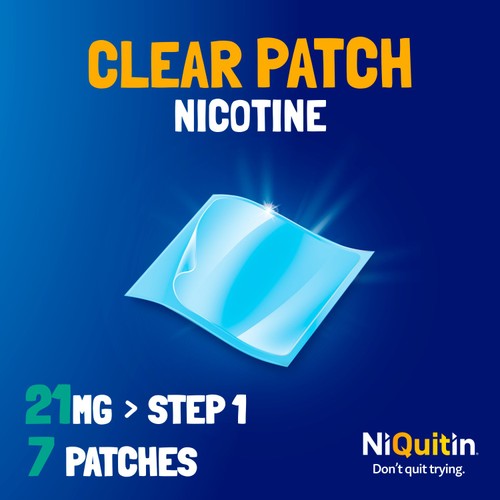 NiQuitin CQ 21mg Clear Patch, Step 1