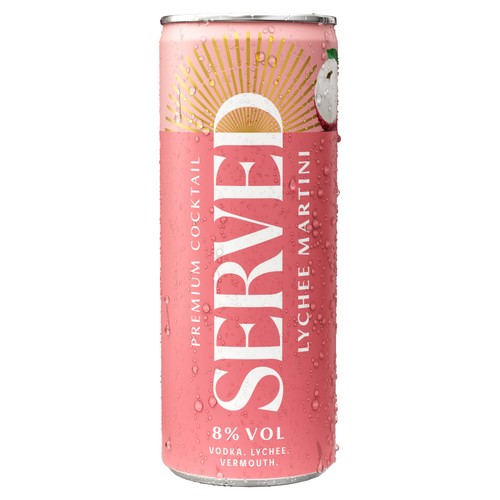 Served Lychee Martini 8% Can