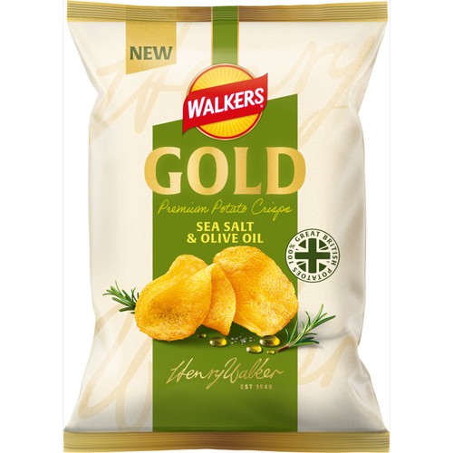 Walkers Gold Sea Salt & Olive Oil