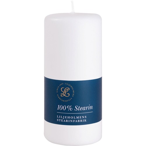 Liljeholmens Pressed Pillar Stearin Candle White 68x150mm