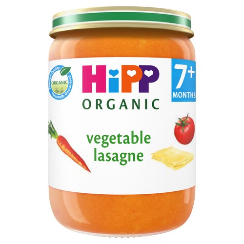 HiPP Organic Vegetable Lasagne Baby Food Jar 7+ Months