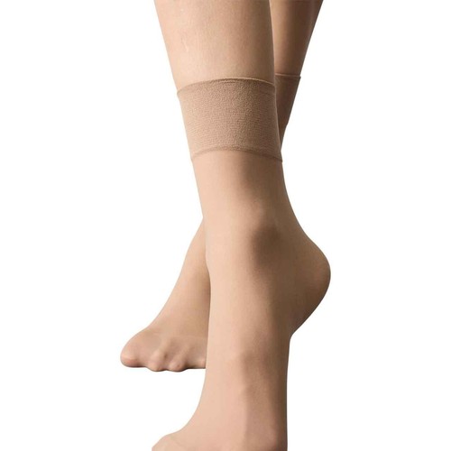 M&S Womens 10 Denier Ladder Resist Ankle Highs, One Size, Rose Quartz