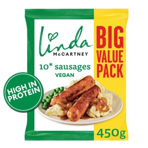 Linda McCartney's 10 Vegetarian Red Onion & Rosemary Sausages