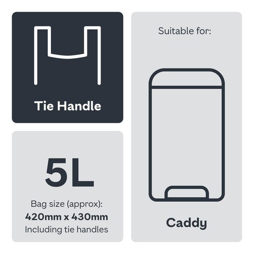 Ocado Compostable Caddy Liners 5L