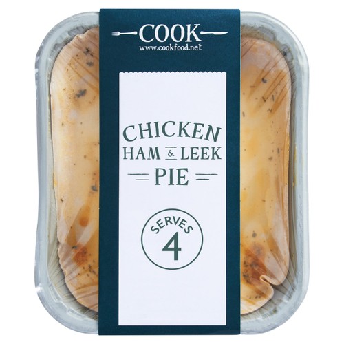 COOK Chicken, Ham & Leek Pie for 4