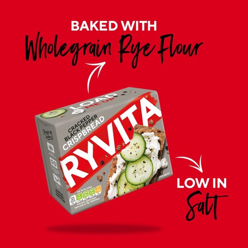 Ryvita Crispbread Cracked Black Pepper Crackers