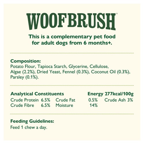 Lily's Kitchen Woofbrush Natural Daily Dental Chew Medium Dog Multipack