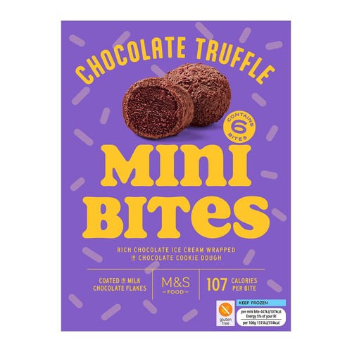 M&S Mini Cookie Dough Ice Cream Bites