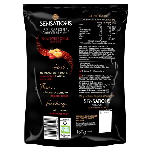 Sensations Thai Sweet Chilli Coated Sharing Peanuts