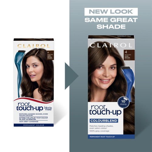 Clairol Root Touch-Up Permanent Hair Dye 4R Dark Auburn, Full Coverage