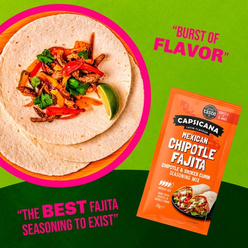 Capsicana Mexican Smoked Cumin & Chipotle Fajita Seasoning Mix Medium/Hot