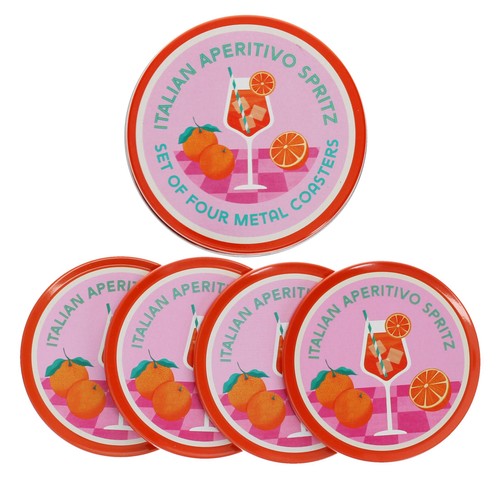 Aperitivo Spritz Metal Coasters