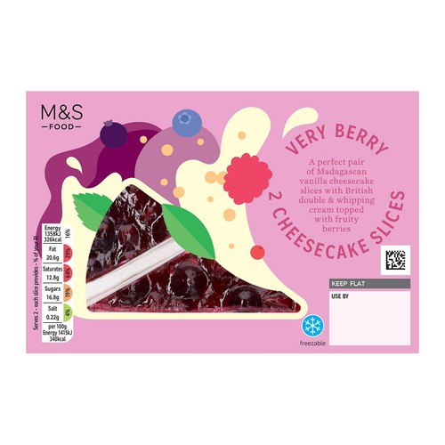 M&S Very Berry Cheesecake Slices