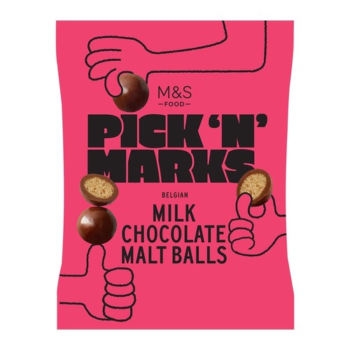 M&S Pick 'n' Marks Milk Chocolate Malt Balls