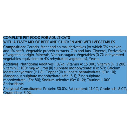 Felix Doubly Delicious Beef Chicken & Vegetables Dry Cat Food