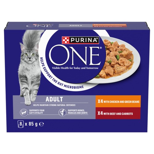 Purina One Mini Fillets Chicken & Beef Wet Cat Food