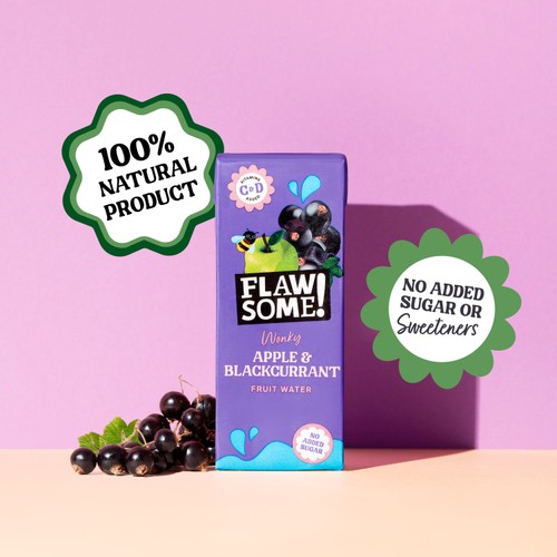 Flawsome! Apple & Blackcurrant Wonky Fruit Water