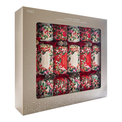 M&S Traditional Foliage Luxury Crackers 6 pack