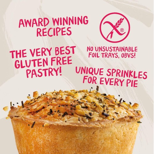 Pieminister Gluten Free Moo with British Beef Steak & Gluten Free Ale