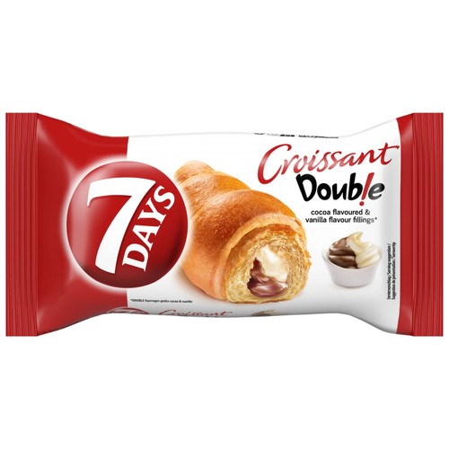 7 Days Double Max Croissant with Cocoa and Vanilla