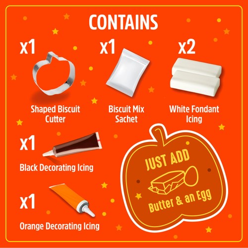 Dr. Oetker Halloween Pumpkin & Skull Biscuit Decorating Kit