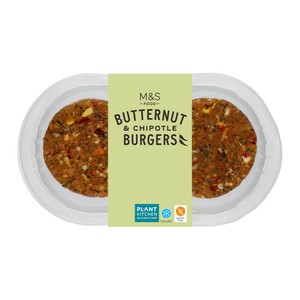 M&S Grill 2 Butternut & Chipotle Burgers 226g