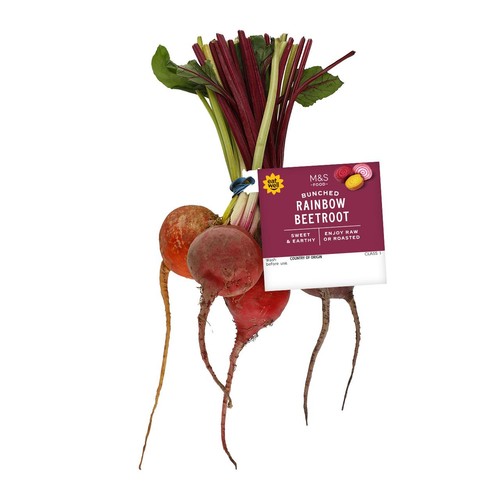 M&S Rainbow Bunched Beetroot
