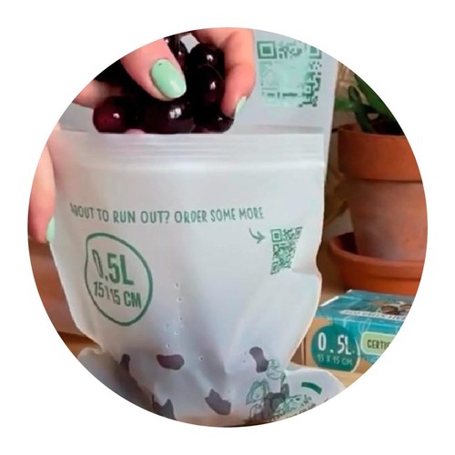 Eco Green Living Certified Compostable Small 0.5L Resealable Ziplock Bags