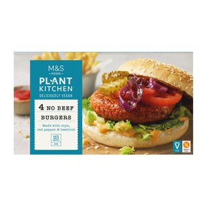 M&S 4 Vegan Burgers Frozen