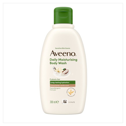 Aveeno Daily Moisturising Body Wash with Cocoa Butter and Vanilla Scent