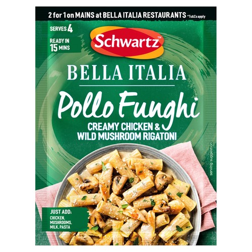 Schwartz x Bella Italia Pollo Funghi