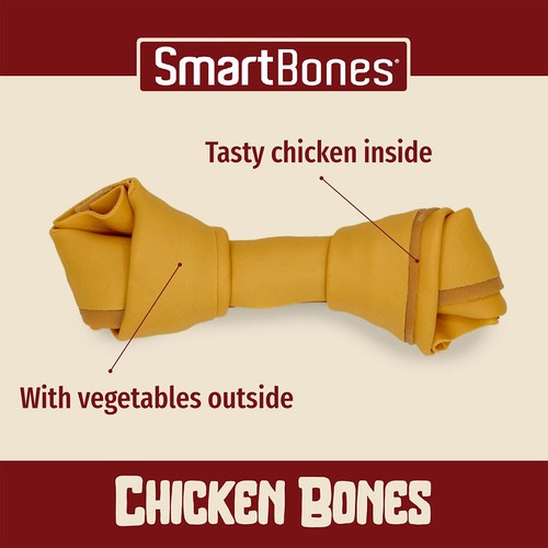 SmartBones Medium Chicken Rawhide Free Bones Dog Treats